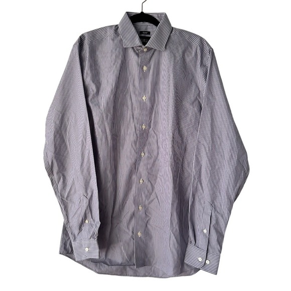 Kenneth Cole Other - Awearness Kenneth Cole Non-Iron Slim Fit‎ Striped Dress Shirt Tall 16 36/37